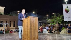 Read more about the article Κόκκαλης στη Γιορτή Μήλου: Κάθε φέτος και χειρότερα για τους αγρότες