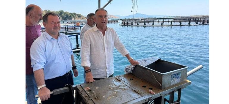 You are currently viewing Στη Θεσπρωτία ο Κέλλας: Νέα ώθηση για τις υδατοκαλλιέργειες και την τοπική οικονομία