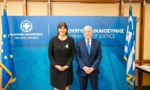 Read more about the article Συνάντηση του Υπουργού Δικαιοσύνης και του Υφυπουργού με την Ευρωπαία Γενική Εισαγγελέα