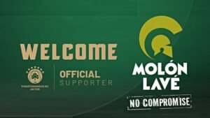 Read more about the article Η ΚΑΕ Παναθηναϊκός AKTOR ανακοίνωσε την έναρξη της χορηγικής συνεργασίας της με την MOLON LAVE ΑΕ