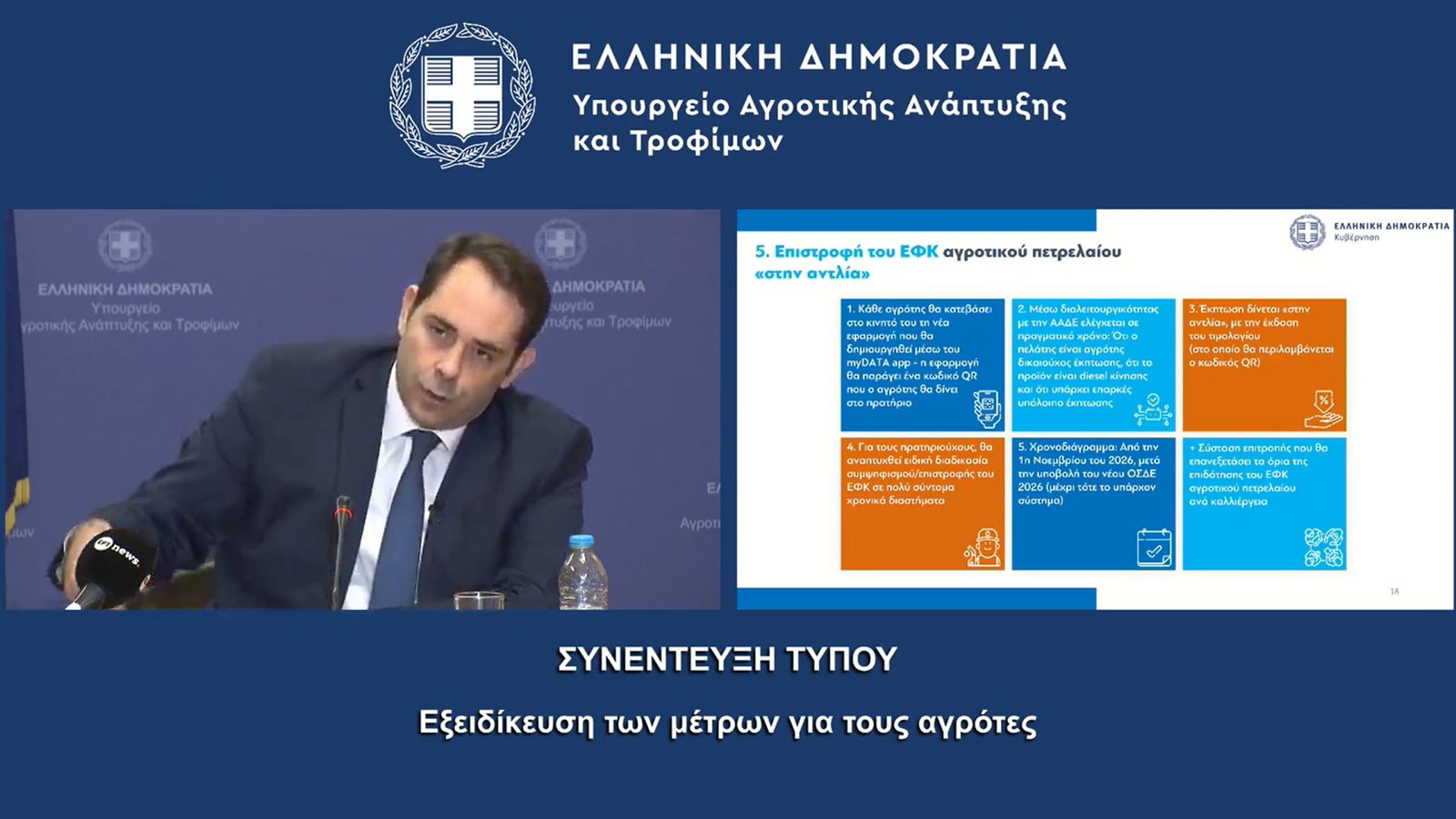 Read more about the article Με QR code μέσω ειδικής εφαρμογής της ΑΑΔΕ επιστροφή ΕΦΚ πετρελαίου αγροτών από 1η Νοέμβρη