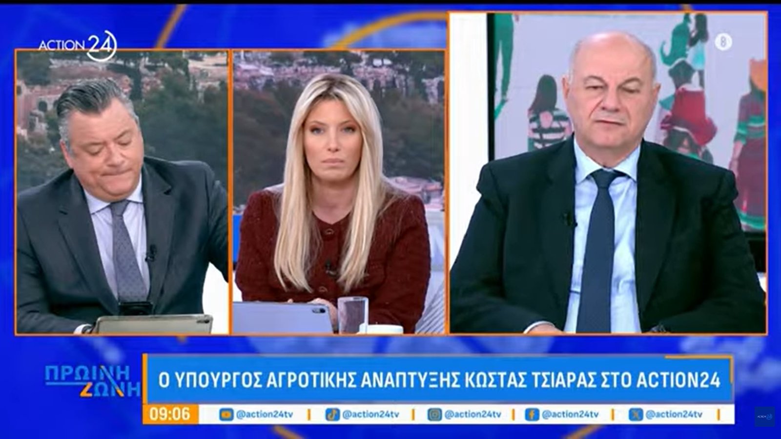 Read more about the article Τσιάρας για Λέσβο: Κανονικά η διακίνηση γάλακτος εκτός κόκκινης ζώνης-μπλόκο στα αρνιά